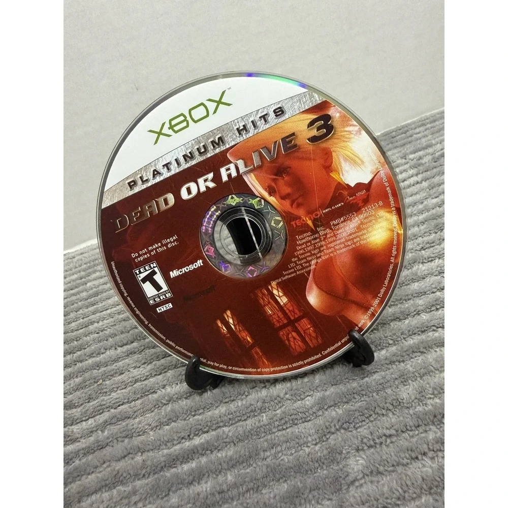Dead or Alive 3 - Loose Microsoft Original Xbox Disc